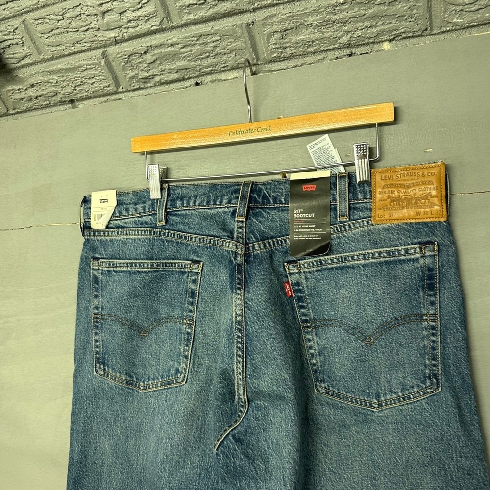 Levi Strauss Co Mens 517 Bootcut Jeans Dark Wash‎ Size 38x32